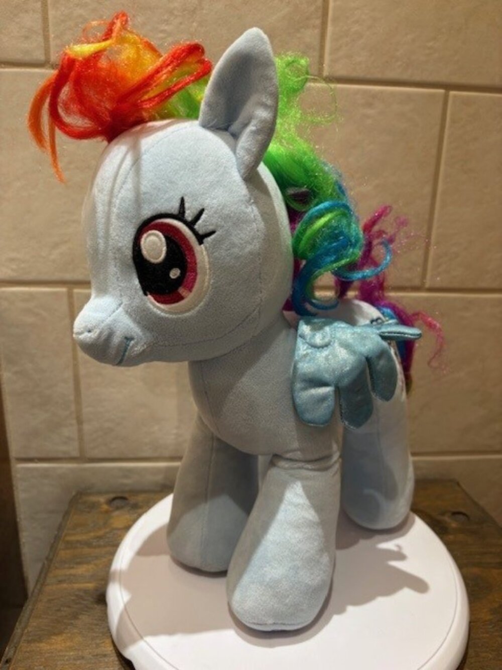 Build a Bear My Little Pony Rainbow Dash Pegasus 16" Plush Stuffed Toy 2018
